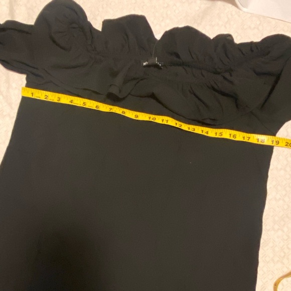 NWT JCrew ruffle off shoulder convertible top in black - Picture 8 of 8